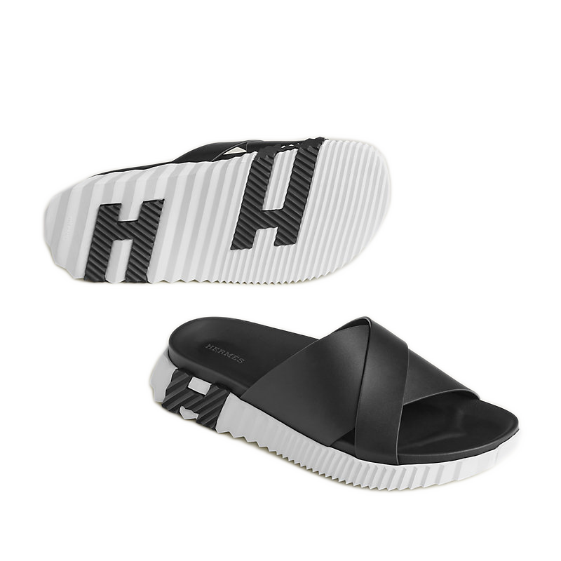 Hermes Infra Premium Sandal Black