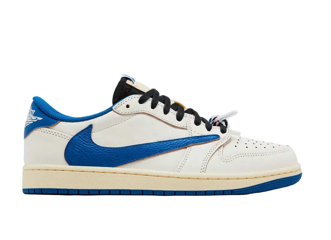 Jordan 1 Retro Low OG SP Fragment x Travis Scott Sail Military Blue DM7866-104