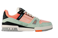 Louis Vuitton LV Trainer Orange Teal Vintage