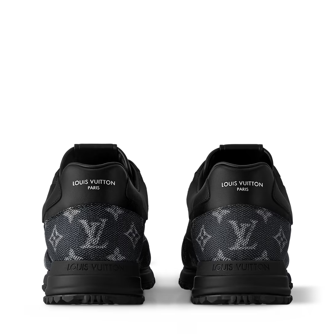 Louis Vuitton Run Away Sneaker – Black Monogram Grained Leather