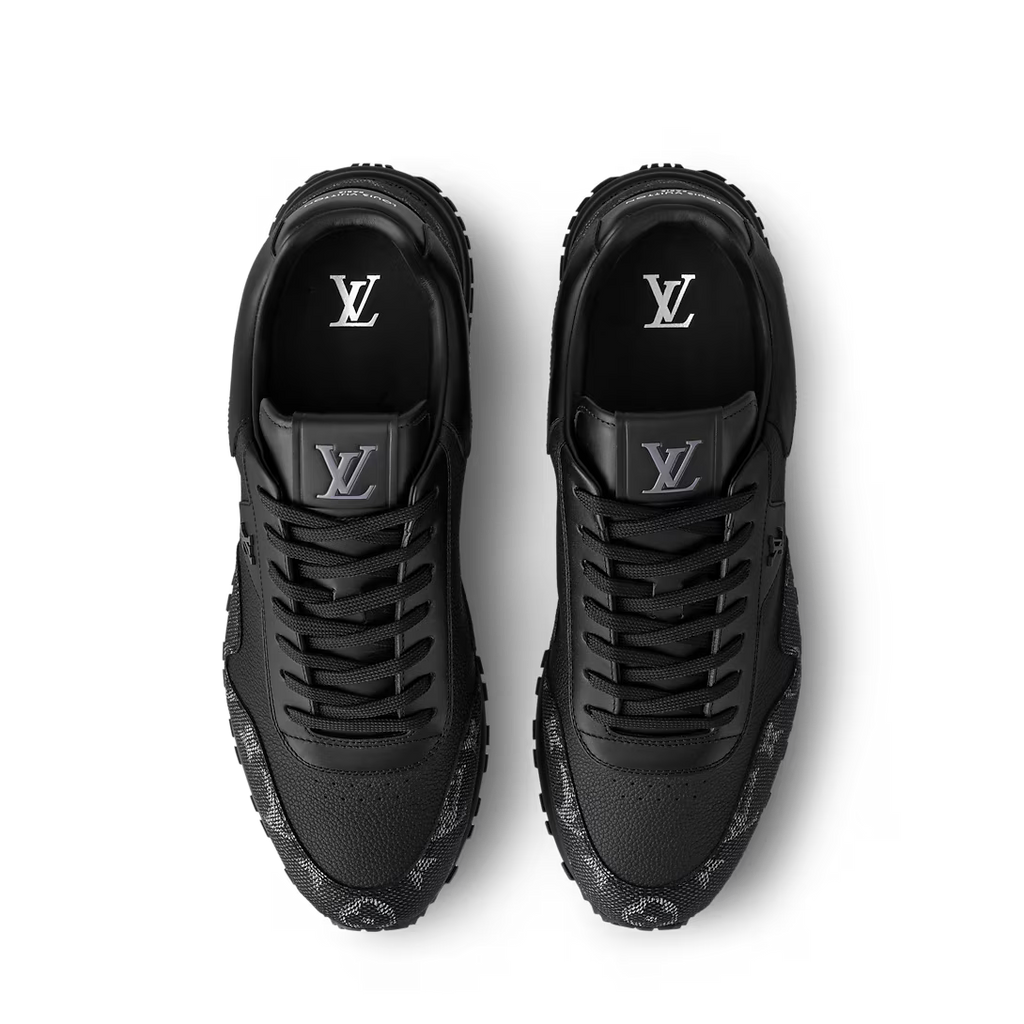 Louis Vuitton Run Away Sneaker – Black Monogram Grained Leather
