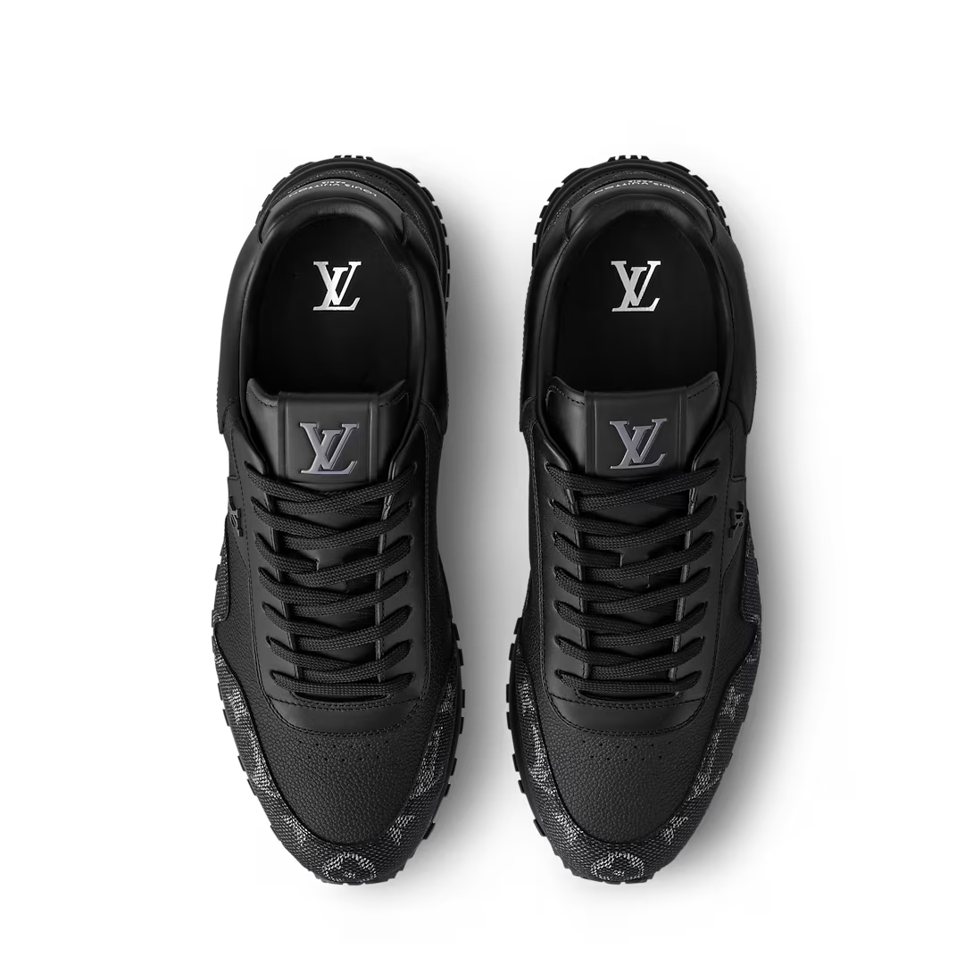 Louis Vuitton Run Away Sneaker – Black Monogram Grained Leather