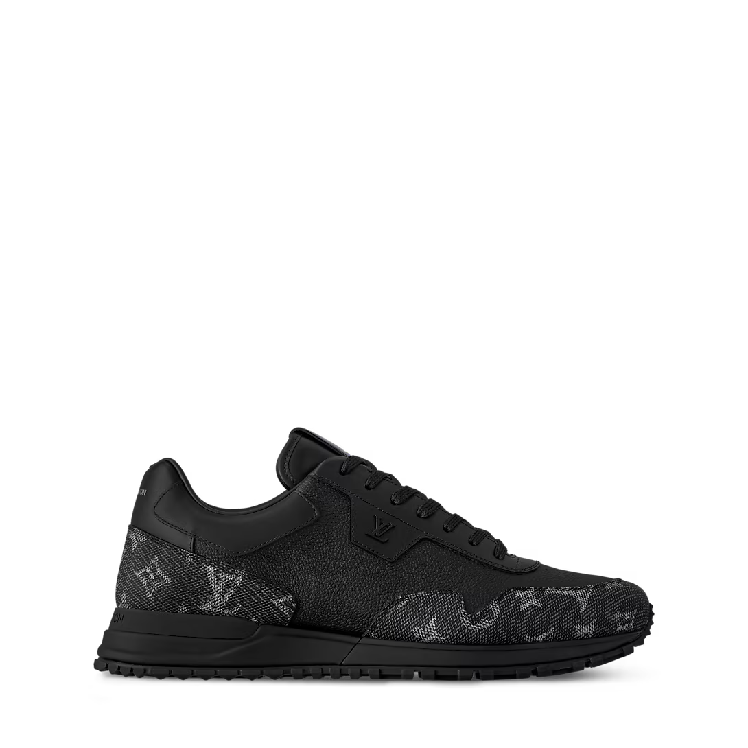 Louis Vuitton Run Away Sneaker – Black Monogram Grained Leather