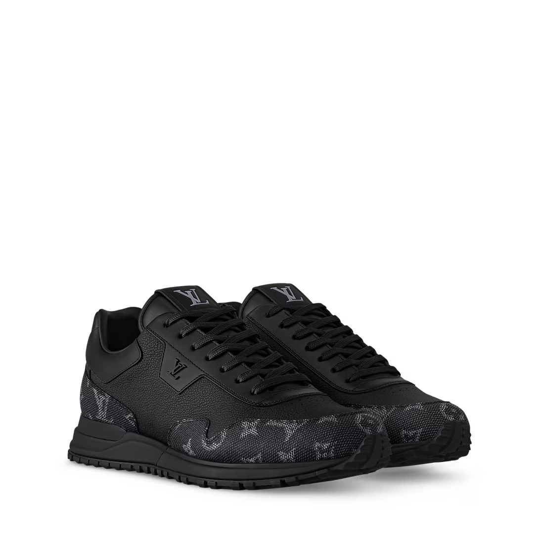 Louis Vuitton Run Away Sneaker – Black Monogram Grained Leather