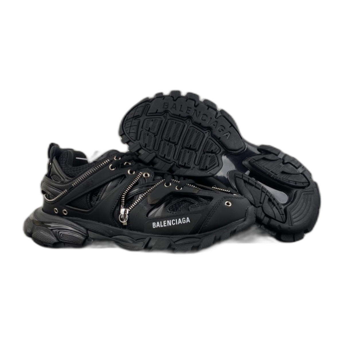 balenciaga track zip sneaker black
